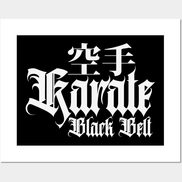 Karate Black Belt Master Wall Art by CTShirts